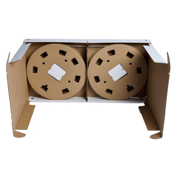 ffth dual cable for insertion, including a cable reel