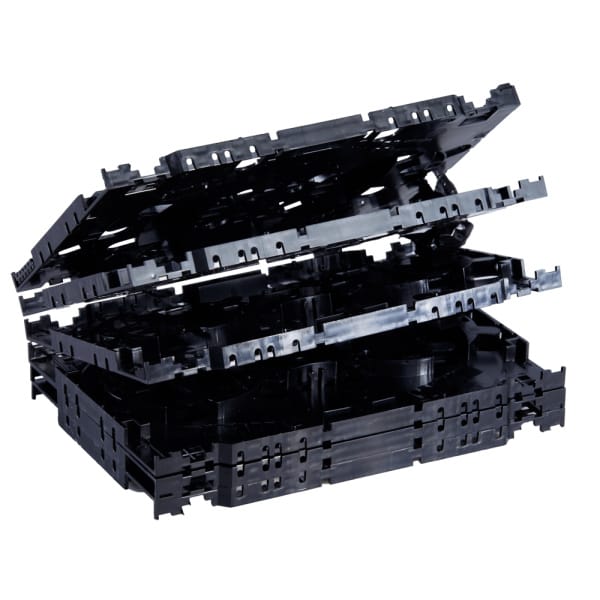 fiber optic splice tray connectors