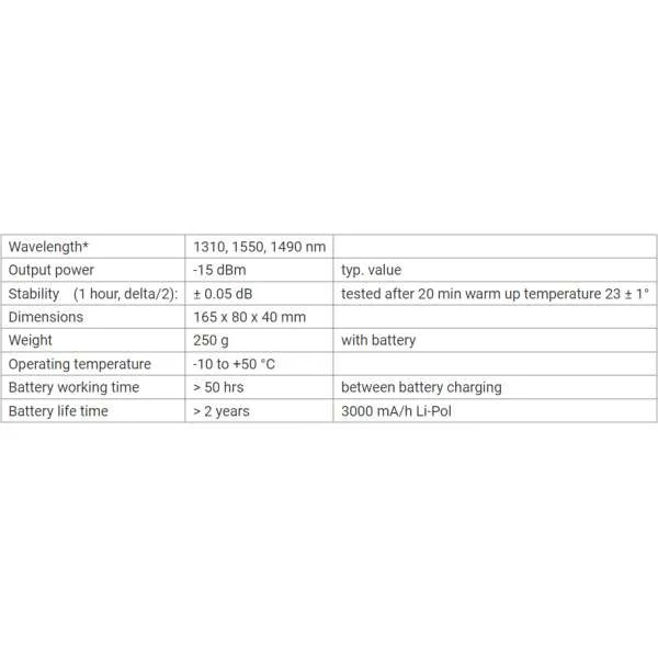 optokon ls 830 fttx optical light source