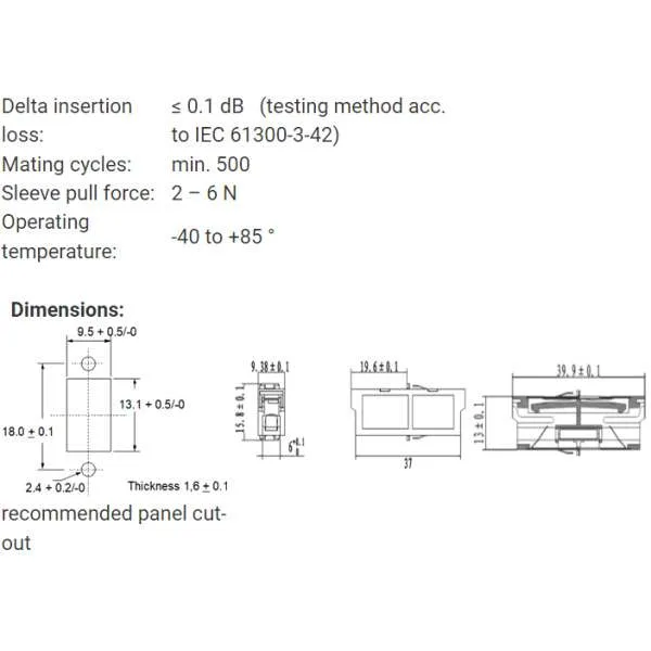 optokon lsh (e2000) adapter