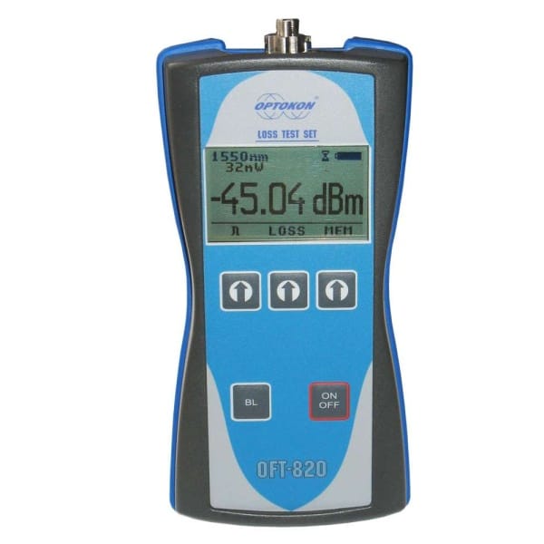 optokon oft 820 pof series plastic optical fiber loss test set