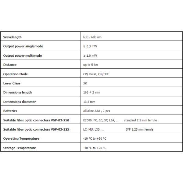 optokon vsp 03 visible pen laser diode