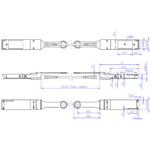 active optical cable – 40 gbs qsfp+ optokon premium