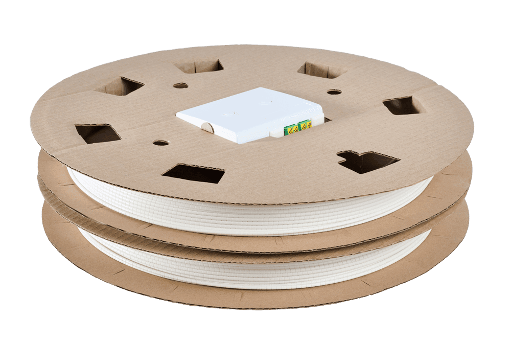 FTTx DUAL-Kabel zum Einschieben inkl. Abrollvorrichtung – Bild 1