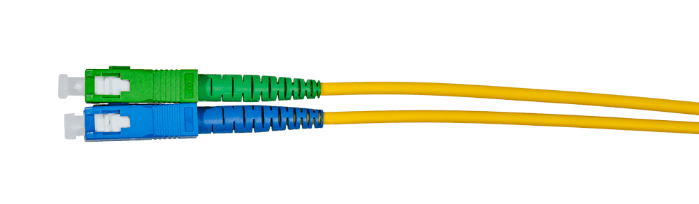 SC Patchcord 1m SC PC auf SC APC Simplex OS2 Singlemode – Bild 1