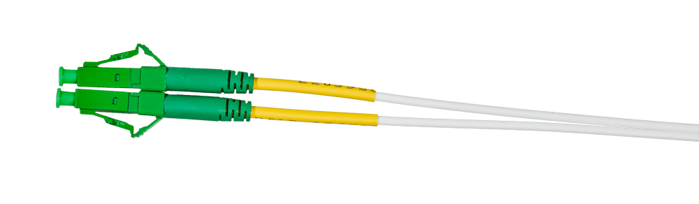 LC Patchcord 1m LC APC auf LC APC Simplex OS2 Singlemode – Bild 1