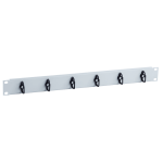 Cable Management Panel 19-Inch 1U 6 Hooks